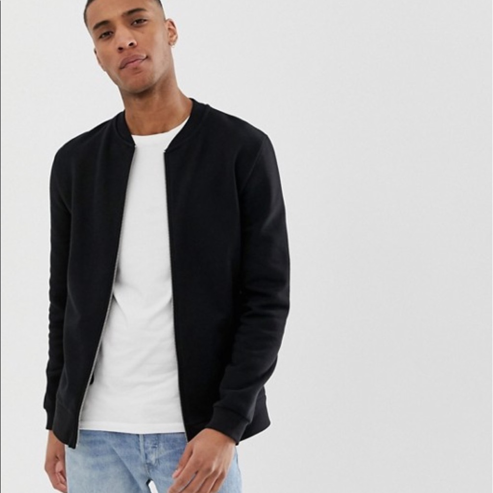 ASOS Black Bomber Jacket
